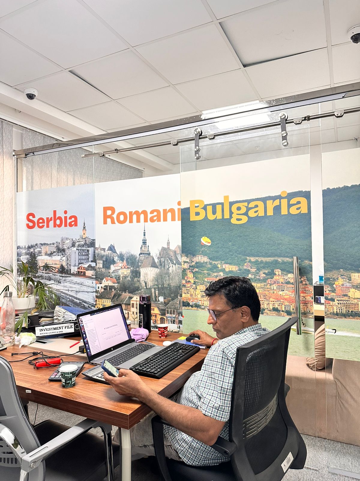 Consultants reviewing candidate profiles